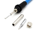 Kit saldatore elettrico a temperatura regolabile da 60 W + 5 punte per PC Strumento di riparazione portatile per saldatura Pinzette Coltello per hobby, EU Plug, US Plug
