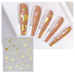 Adesivi trasparenti satinati per nail art 10 pezzi