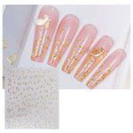 Adesivi trasparenti satinati per nail art 10 pezzi
