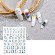 10 pezzi adesivo posteriore trasparente satinato adesivo per nail art sbavato abbronzante, TH-759, TH-760, TH-1031, TH-1059, TH-1094, TH-1095, TH-1097, TH-1098, TH-1099, TH-1100, TH-1102, TH-1103, TH-1104, TH-1106, TH-1107, TH-1108, TH-1109, TH-1110   ...