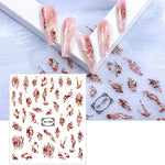 Adesivi trasparenti satinati per nail art 10 pezzi