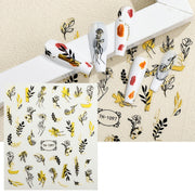 Adesivi trasparenti satinati per nail art 10 pezzi