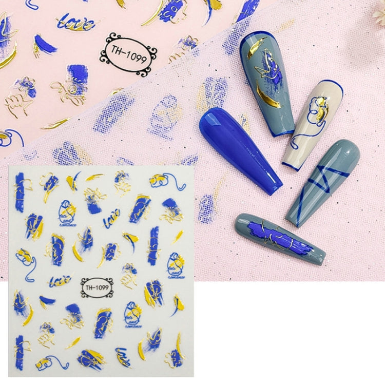 Adesivi trasparenti satinati per nail art 10 pezzi