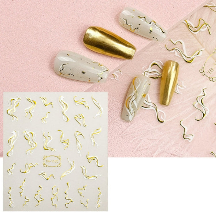Adesivi trasparenti satinati per nail art 10 pezzi
