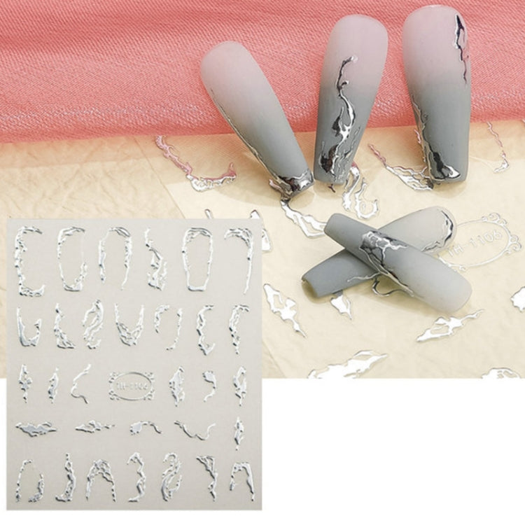 Adesivi trasparenti satinati per nail art 10 pezzi