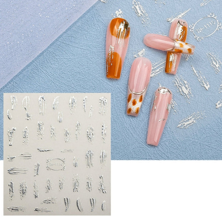 Adesivi trasparenti satinati per nail art 10 pezzi