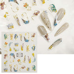 Adesivi trasparenti satinati per nail art 10 pezzi