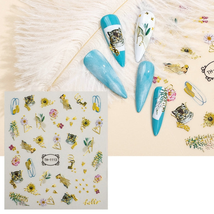 Adesivi trasparenti satinati per nail art 10 pezzi
