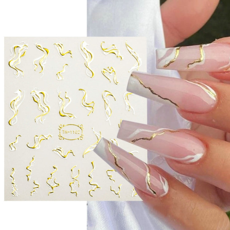 Adesivi trasparenti satinati per nail art 10 pezzi