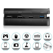 2 accessori per adattatori USB estesi PS4 Slim per Play Station 4 Slim Console HUB USB 3.0 ad alta velocità, for PS4 Slim