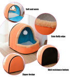 Cuccia per cani e gatti, calda e morbida cuccia, cuscino per animali domestici, cuccia per gatti, castello pieghevole, casa per cuccioli con palla giocattolo, S, M, L