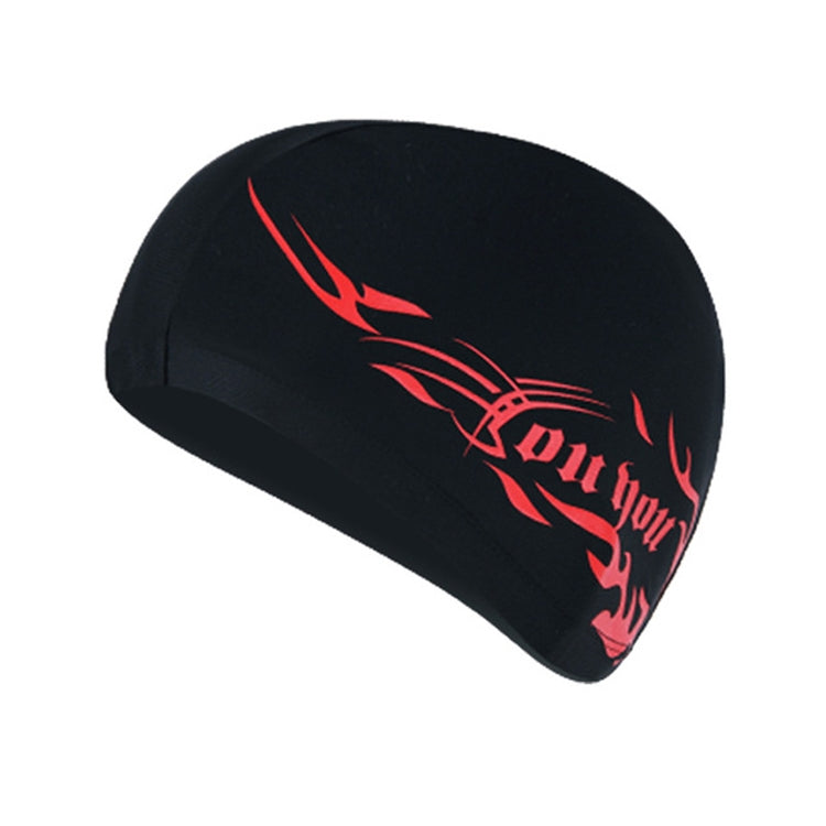 Cuffia da nuoto traspirante unisex in spandex, Spandex Swimming Cap(Black), Spandex Swimming Cap(Blue Fire on Black), Spandex Swimming Cap(Blue Fire on White), Spandex Swimming Cap(Blue Fire on Red)
