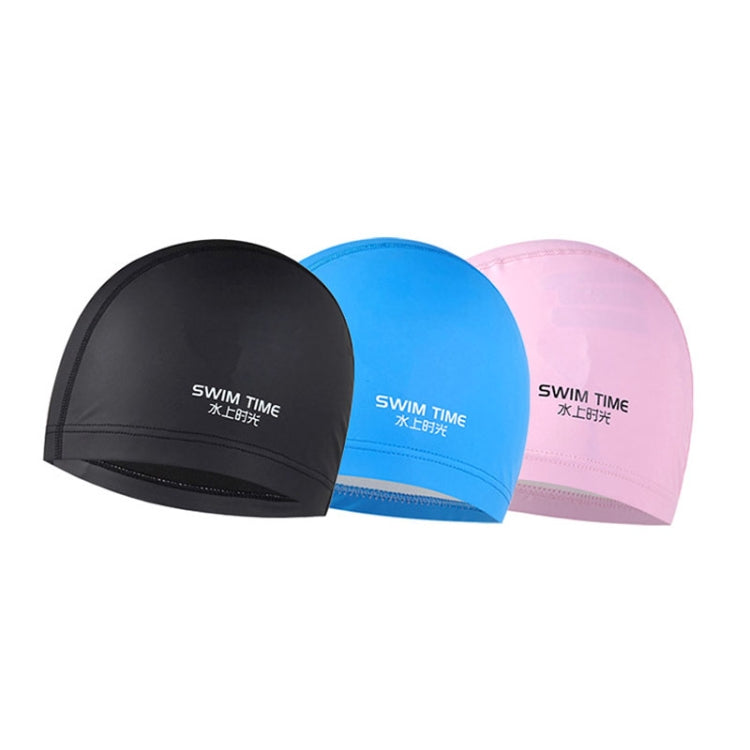 Cuffia da nuoto allargata impermeabile rivestita in PU per uomini e donne adulti, PU Coated Enlarged (Black), PU Coated Enlarged (Pink), PU Coated Enlarged (Blue)