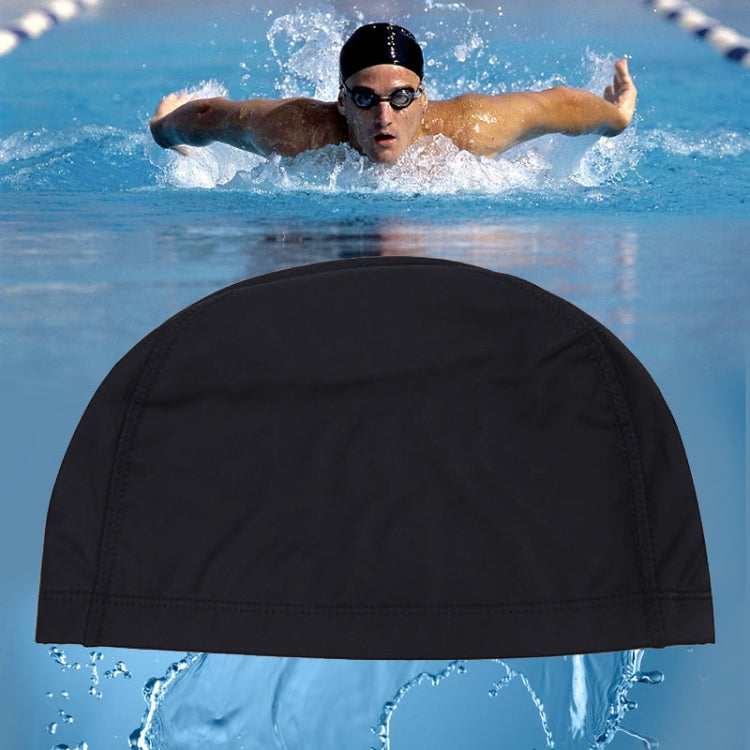Cuffia da nuoto allargata impermeabile rivestita in PU per uomini e donne adulti, PU Coated Enlarged (Black), PU Coated Enlarged (Pink), PU Coated Enlarged (Blue)