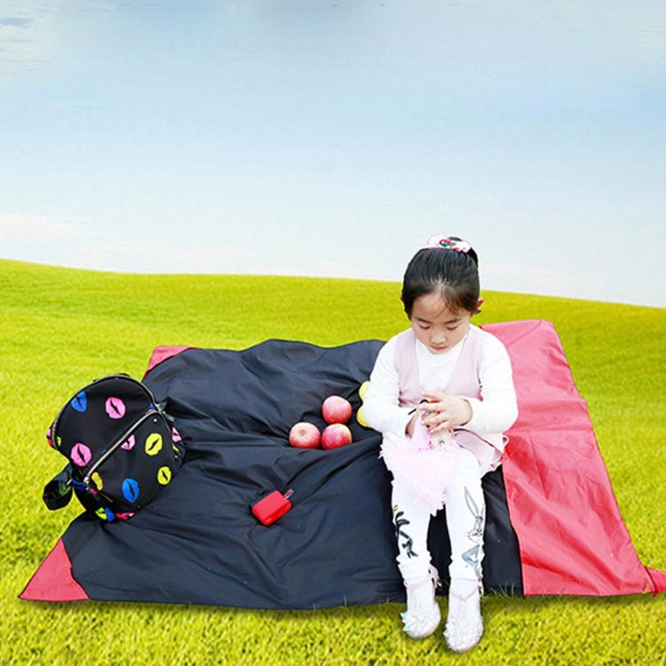 Tappetino da campeggio pieghevole ultrasottile portatile Tasca impermeabile Coperta da picnic all'aperto Tappetino da spiaggia con sabbia, dimensioni: 70 * 110 cm, 70x110cm Red, 70x110cm Blue