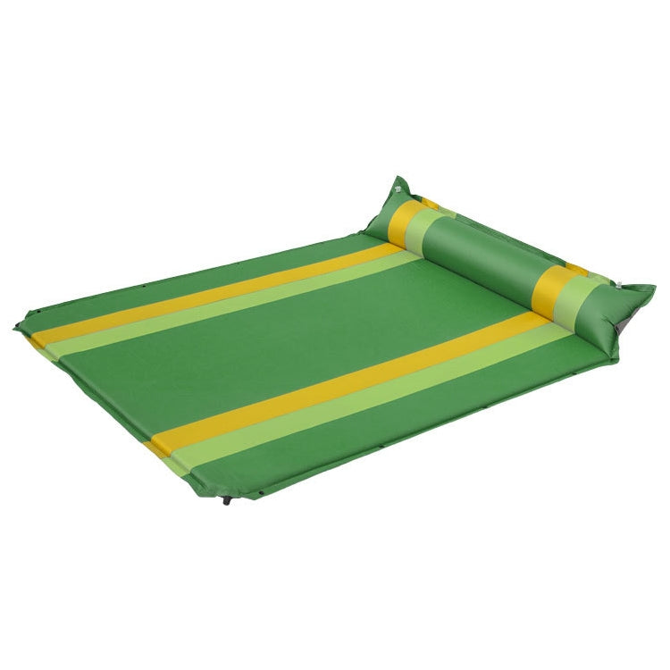 Doppio cuscino d'aria da campeggio gonfiabile automatico per sport all'aria aperta abbinato al colore, 190x130x3.5cm Green, 190x130x3.5cm Blue, 190x130x3.5cm Orange