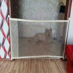 Cancello sicurezza pieghevole per animali domestici 180x72 cm