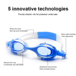 4 in 1 Cartoon Little Crab Occhialini da nuoto in silicone impermeabili e antiappannamento + Cuffia da nuoto con motivo stampato + Tappi per le orecchie con clip per naso + Borsa per riporre l'attrezzatura da nuoto per bambini                          ...