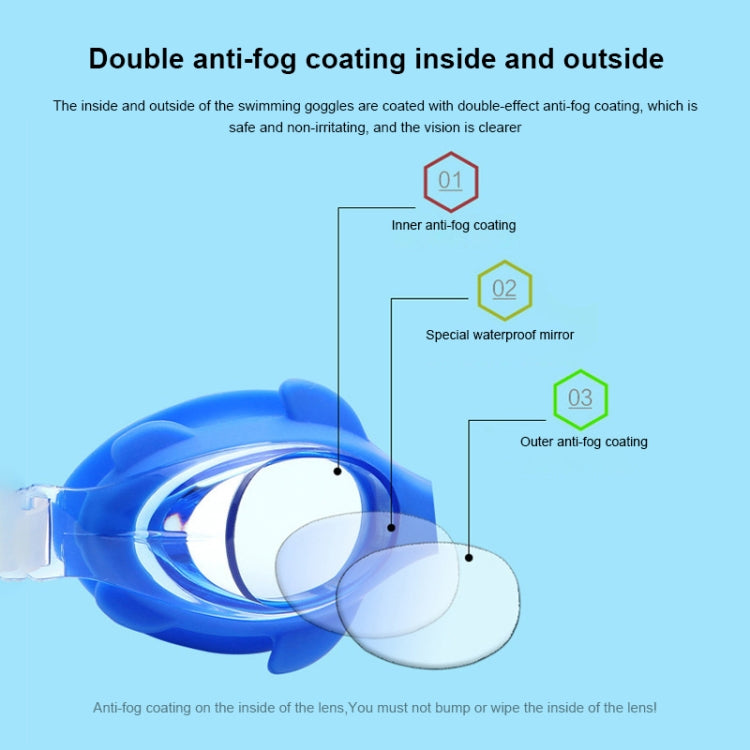 4 in 1 Cartoon Little Crab Occhialini da nuoto in silicone impermeabili e antiappannamento + Cuffia da nuoto con motivo stampato + Tappi per le orecchie con clip per naso + Borsa per riporre l'attrezzatura da nuoto per bambini                          ...