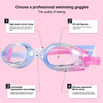 JIEHU JH8102 Set di cuffie da nuoto per occhiali da nuoto impermeabili antiappannamento trasparenti HD da donna 4 in1, JIEHU JH8102 (Purple Color), JIEHU JH8102 (Pink), JIEHU JH8102 (Blue Color), JIEHU JH8102 (Blue), JIEHU JH8102 (Black)