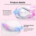 JIEHU JH8102 Set di cuffie da nuoto per occhiali da nuoto impermeabili antiappannamento trasparenti HD da donna 4 in1, JIEHU JH8102 (Purple Color), JIEHU JH8102 (Pink), JIEHU JH8102 (Blue Color), JIEHU JH8102 (Blue), JIEHU JH8102 (Black)