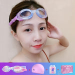 JIEHU JH8102 Set di cuffie da nuoto per occhiali da nuoto impermeabili antiappannamento trasparenti HD da donna 4 in1, JIEHU JH8102 (Purple Color), JIEHU JH8102 (Pink), JIEHU JH8102 (Blue Color), JIEHU JH8102 (Blue), JIEHU JH8102 (Black)