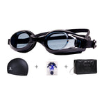JIEHU JH8102 Set di cuffie da nuoto per occhiali da nuoto impermeabili antiappannamento trasparenti HD da donna 4 in1, JIEHU JH8102 (Purple Color), JIEHU JH8102 (Pink), JIEHU JH8102 (Blue Color), JIEHU JH8102 (Blue), JIEHU JH8102 (Black)
