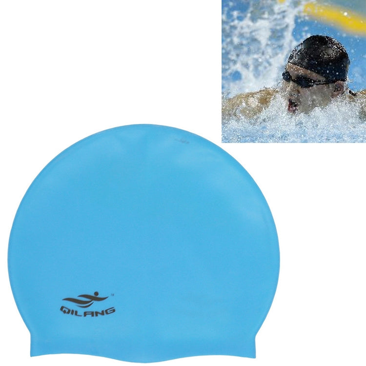 Cuffia da nuoto in silicone impermeabile tinta unita per adulto, Silicone Swimming Cap(Pink), Silicone Swimming Cap(Purple), Silicone Swimming Cap(Silver), Silicone Swimming Cap(Black), Silicone Swimming Cap(Dark Blue), Silicone Swimming Cap(Wine Red) ...