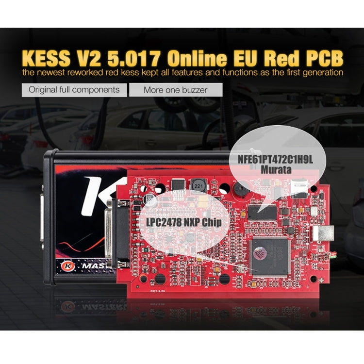 V2 V5.017 EU ECM Titanium Winols KTAG 4 LED Online Master Version ECU OBD strumento programmatore per auto/camion, Car / Truck Programmer Tool