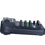 Console mixer audio Bluetooth 4 canali con USB