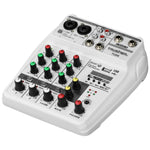Console mixer audio Bluetooth 4 canali con USB