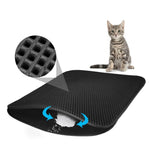 Tappetino per lettiera per gatti impermeabile in EVA Lettiera per gatti a doppio strato intrappolamento di animali domestici Tappetino inferiore Tappetino per lettiera per animali antiscivolo, L, M, S, XS