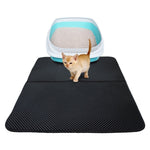 Tappetino per lettiera per gatti impermeabile in EVA Lettiera per gatti a doppio strato intrappolamento di animali domestici Tappetino inferiore Tappetino per lettiera per animali antiscivolo, L, M, S, XS