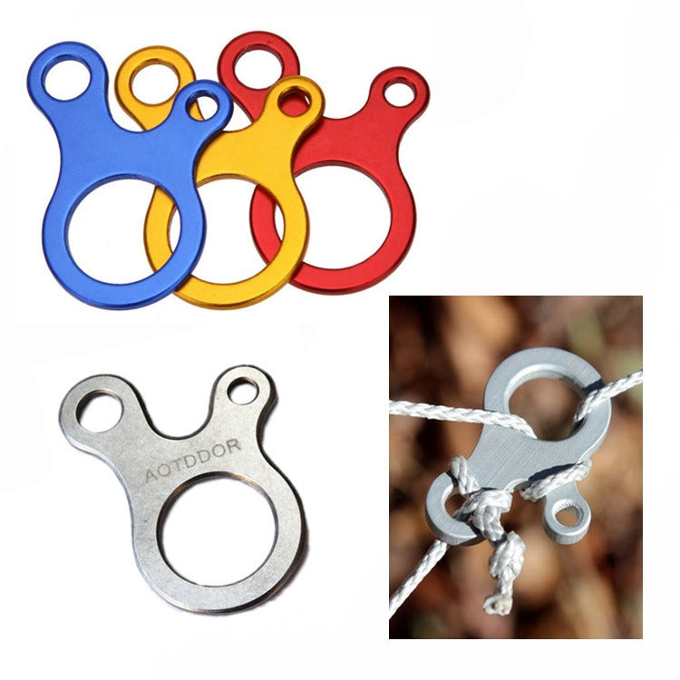 10 pz. Tenda da campeggio Corda di fissaggio Corda Moschettone Gancio Tenditore Fibbie per corda antivento, Aluminum alloy buckle(Blue), Aluminum alloy buckle(Golden), Aluminum alloy buckle(Red), Aluminum alloy buckle(Silver)