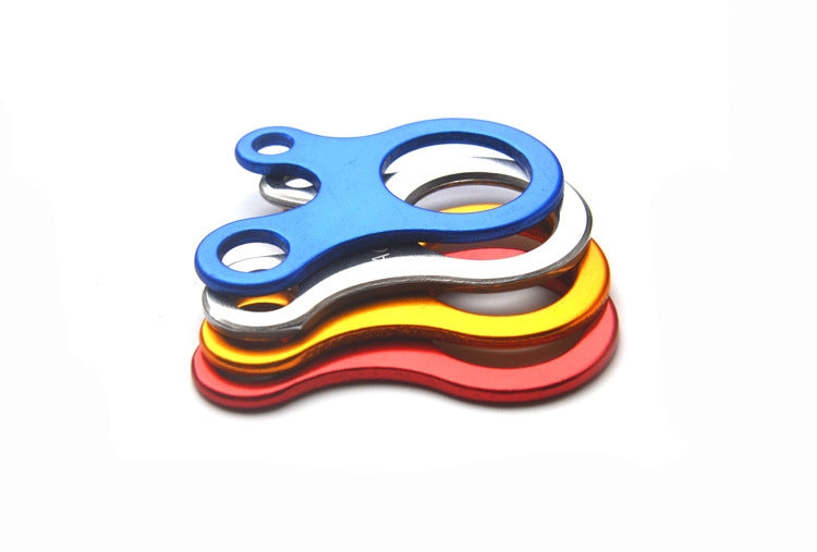 10 pz. Tenda da campeggio Corda di fissaggio Corda Moschettone Gancio Tenditore Fibbie per corda antivento, Aluminum alloy buckle(Blue), Aluminum alloy buckle(Golden), Aluminum alloy buckle(Red), Aluminum alloy buckle(Silver)
