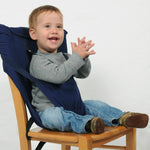 Seggiolino portatile per bambini Sedia da viaggio pieghevole lavabile per bambini Cintura di sicurezza per copertura del seggiolino da pranzo