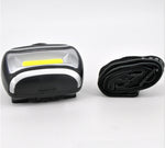 Torcia frontale portatile Mini COB LED da 2 pezzi da 3 W con 3 modalità di illuminazione