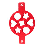 Anpro Strumento di cottura antiaderente Creatore di anelli per uova Stampo in silicone per uova Pancake Formaggio Uovo Fornello Pan Flip Accessori da cucina, Multiple shapes