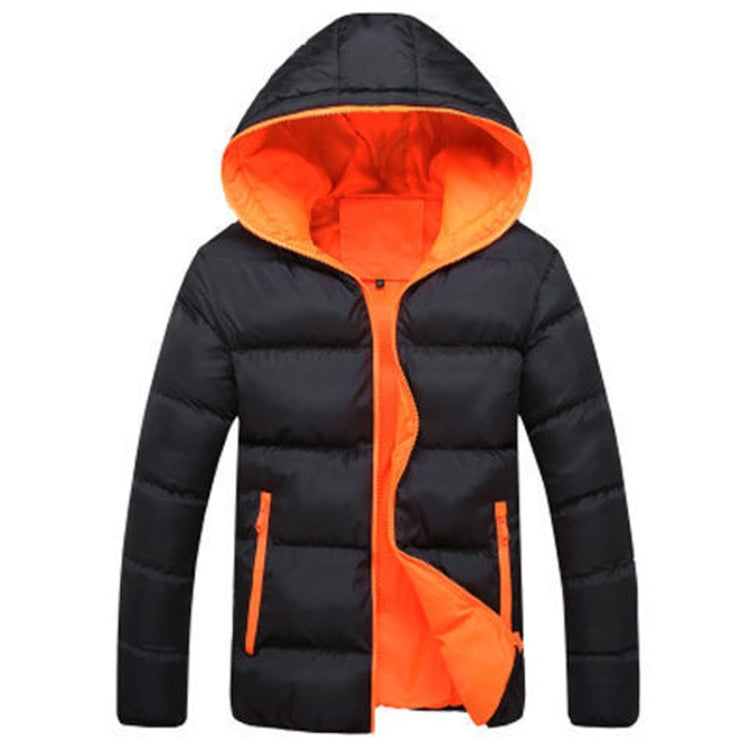 Cappotto elegante in cotone con cappuccio da uomo slim, M, L, XL, XXL, XXXL, XXXXL