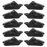 100 PZ Accessori per tende Tenda da sole Corda antivento Morsetto Clip in plastica Tenda da campeggio esterna Gancio a coccodrillo, Plastic Clip