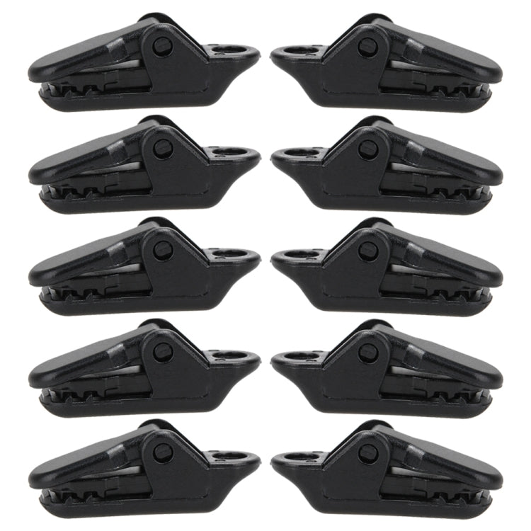 100 PZ Accessori per tende Tenda da sole Corda antivento Morsetto Clip in plastica Tenda da campeggio esterna Gancio a coccodrillo, Plastic Clip