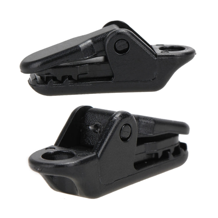 100 PZ Accessori per tende Tenda da sole Corda antivento Morsetto Clip in plastica Tenda da campeggio esterna Gancio a coccodrillo, Plastic Clip