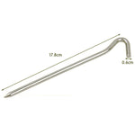 10 pz picchetti in lega di alluminio tenda chiodo tenda palo chiodi perno a terra campeggio escursionismo strumento esterno tenda gonfiabile accessori
