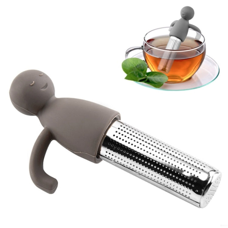 Filtro per bustine di tè in acciaio inox 304 a forma umana 3 pezz