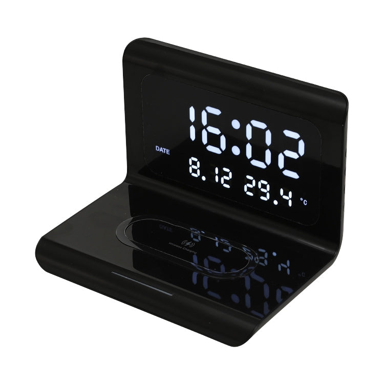 Caricabatterie wireless universale 10W con sveglia e display