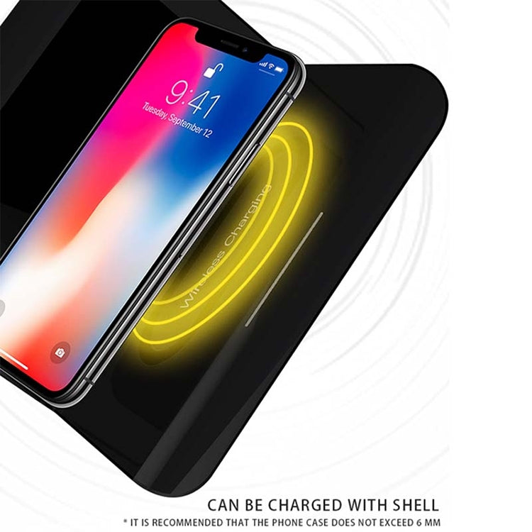 Caricabatterie wireless universale 10W con sveglia e display
