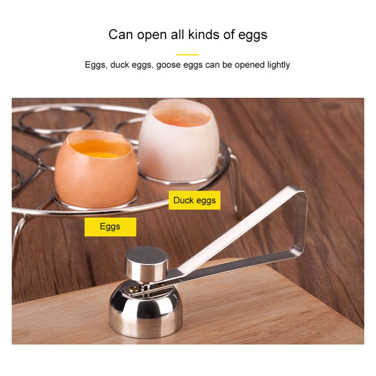 Forbici per uova in metallo Taglierina per topper per uova Apriscatole Utensili da cucina creativi per uova crude bollite in acciaio inossidabile, Egg Topper