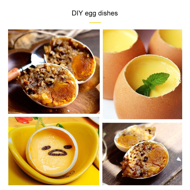 Forbici per uova in metallo Taglierina per topper per uova Apriscatole Utensili da cucina creativi per uova crude bollite in acciaio inossidabile, Egg Topper