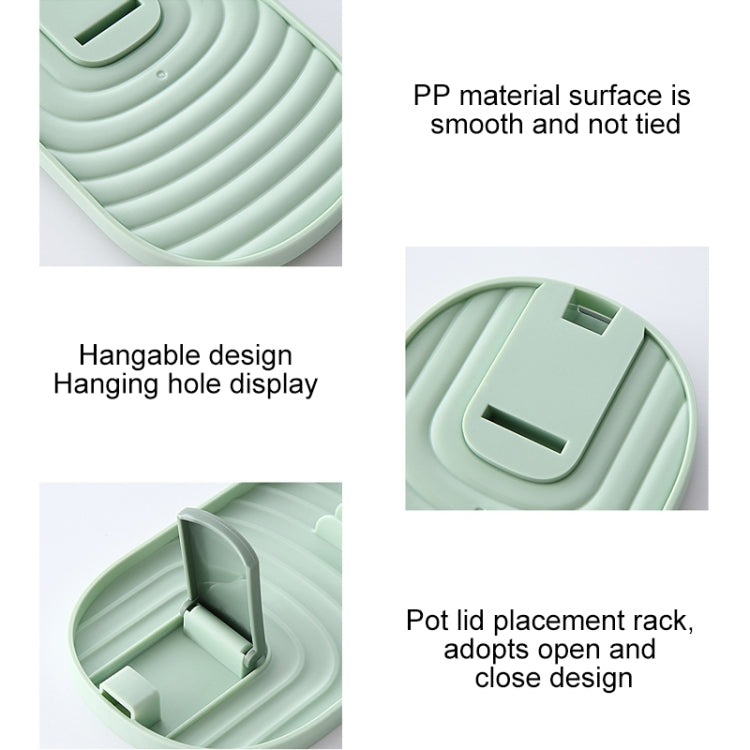 5 pezzi di spatola da cucina con coperchio per pentole, portaoggetti in plastica per utensili da cucina. Consegna colore casuale, 5 PCS Kitchenware Rack