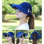 Cappello da donna estivo casual per uscire, cappello da sole piegato in stile coreano a prova di raggi ultravioletti, traspirante e leggero, Black, Pink, Khaki, Rose Red, Blue, Beige, Red